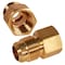 Everflow 5/8" Flare x 1/2" FIP Reducing Adapter Pipe Fitting; Brass F46R-5812 - alternate 2